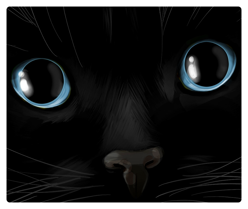 Black Void Dragon Eyes Mousepad