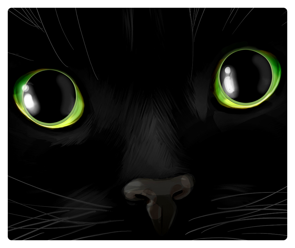 Black Void Dragon Eyes Mousepad