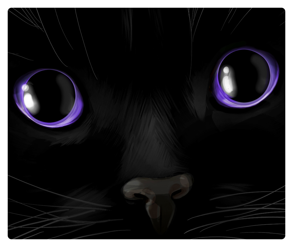 Black Void Dragon Eyes Mousepad