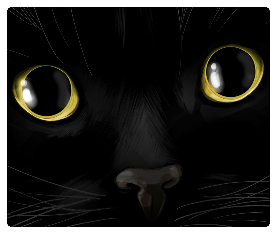 Black Void Dragon Eyes Mousepad
