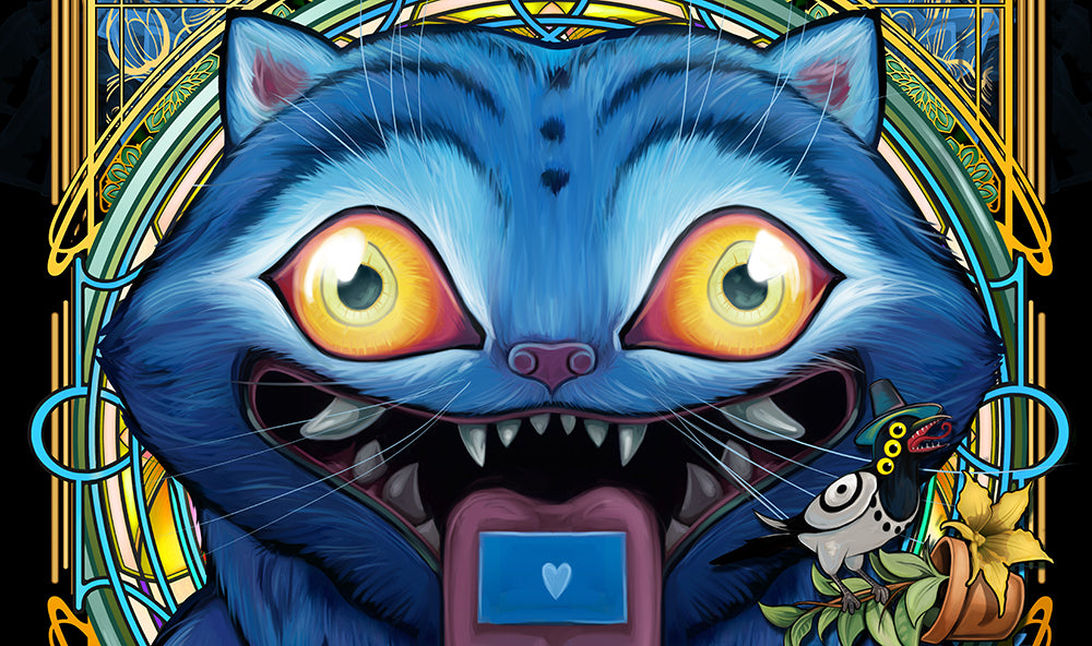 Derpy Tiger Playmat or Mousepad- Fuzzy Texture
