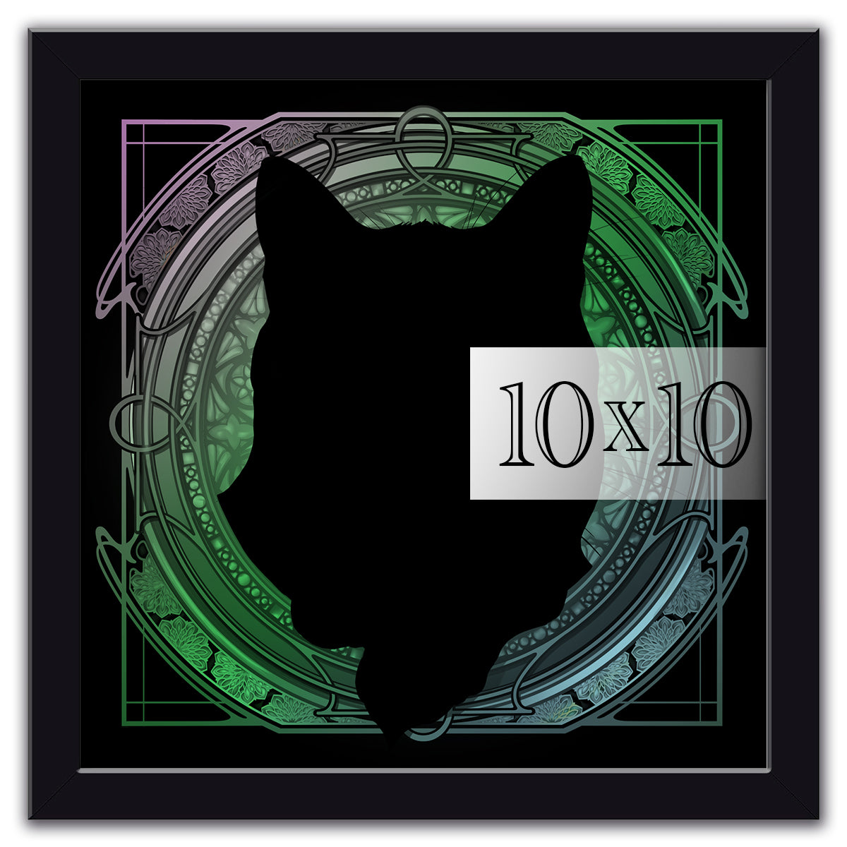 10x10 Black Frame