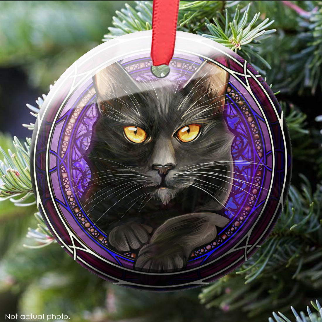 Black Glass Ornament
