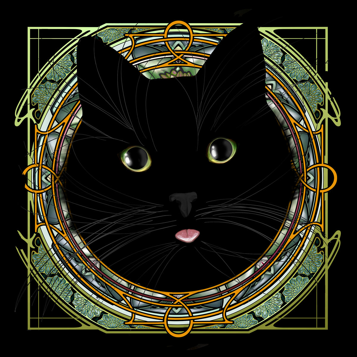 Void Kitten - Rose Window Print
