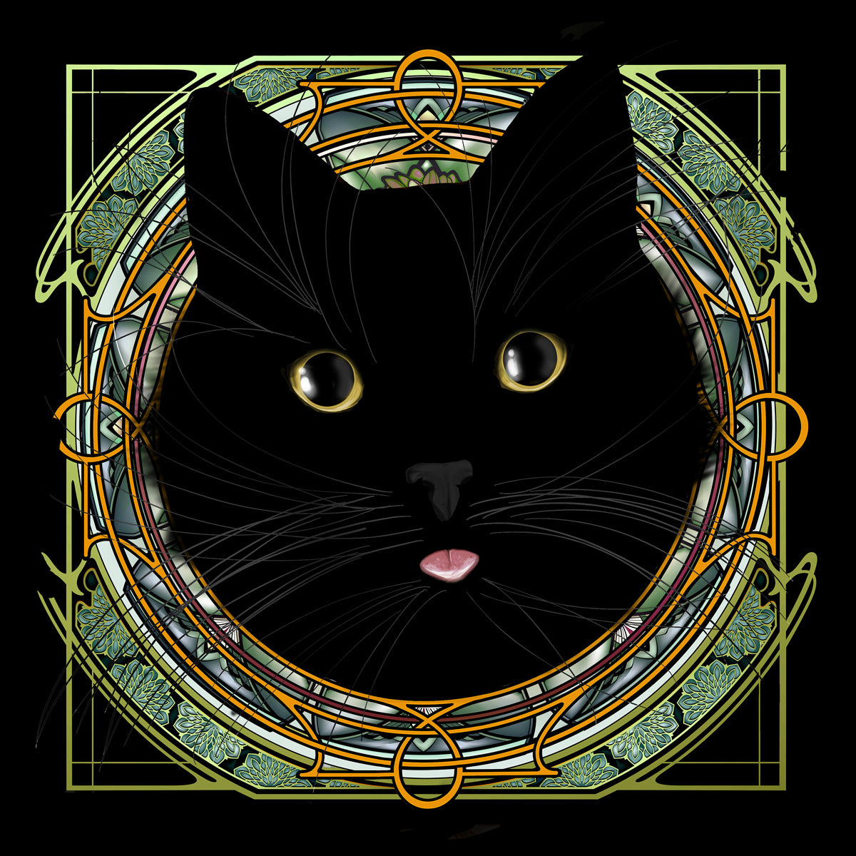 Void Kitten - Rose Window Print