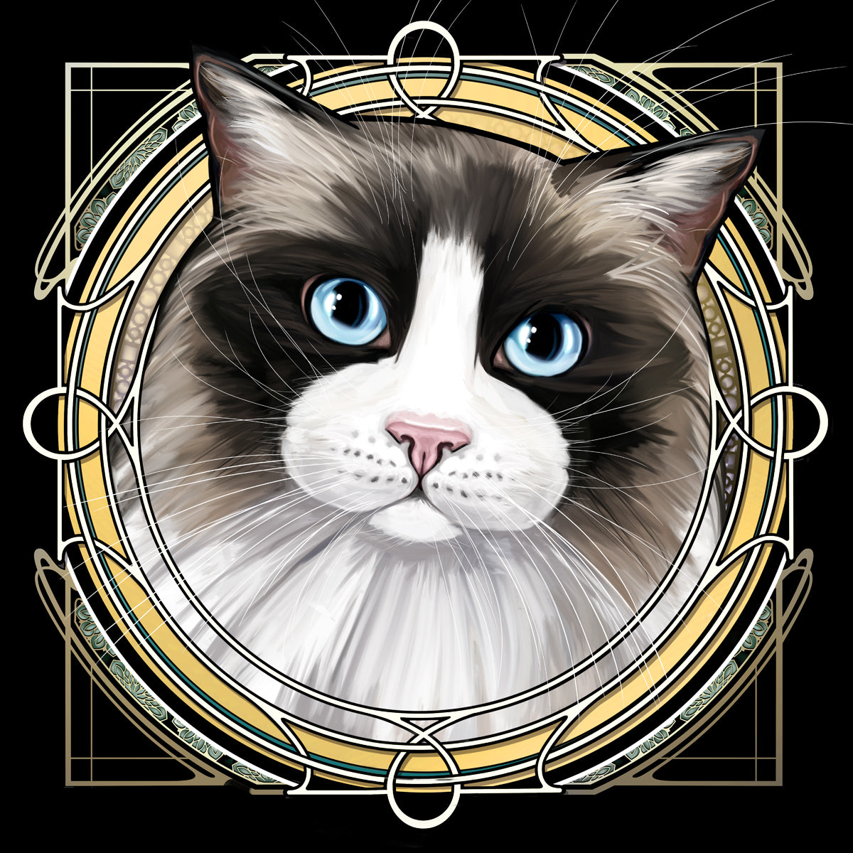 Turkish Van - Rose Window Print