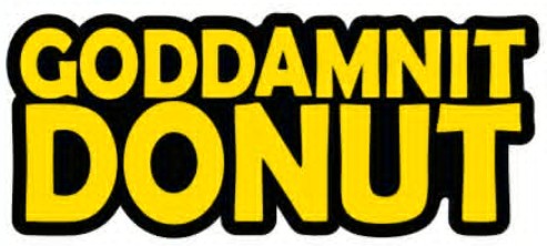 Goddamnit Donut! Playmat Fuzzy Texture PLUS Pin PLUS Sticker