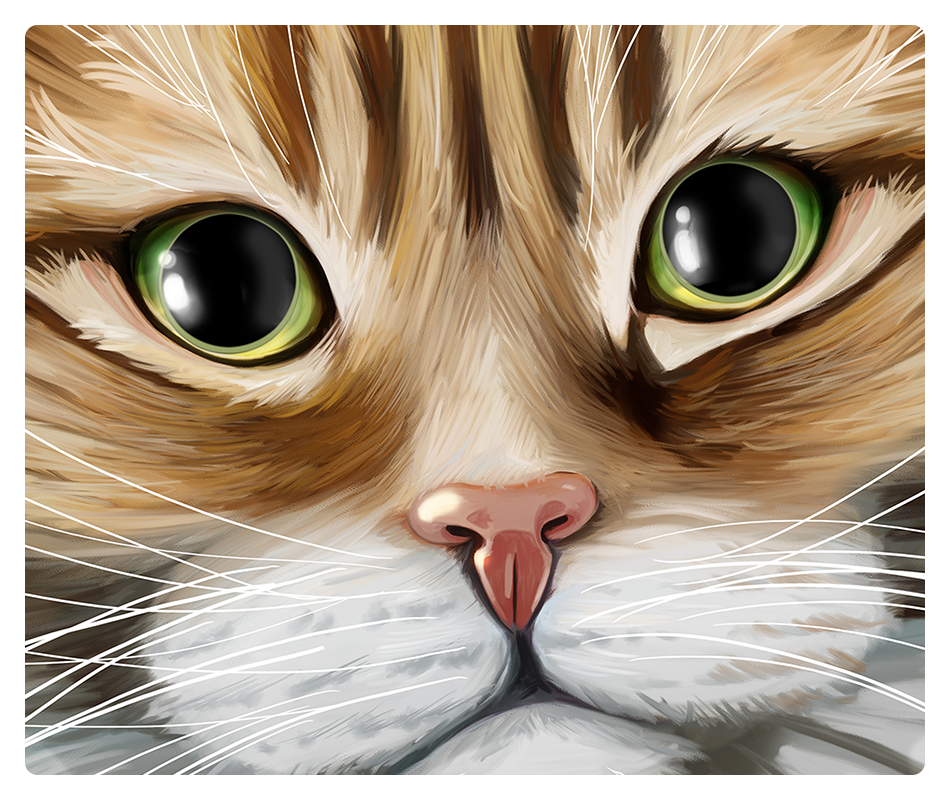 Tabby Tux Brown Dragon Eyes Mousepad
