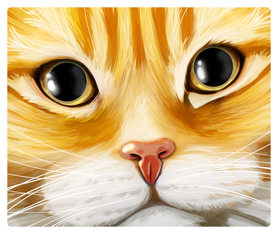 Tabby Tux Orange Dragon Eyes Mousepad