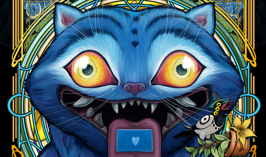 Derpy Tiger Playmat  or Mousepad- Fuzzy Texture